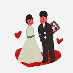 幸福甜蜜开心的结婚新人图片大小2000x2000px 图片尺寸861.69 KB 来自PNG搜索网 pngss.com 免费免扣png素材下载！结婚照#卡通#卡通手绘#魅力#设计#视觉#帅气#甜蜜#喜庆#新人#形象#幸福#造型#