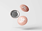 Floating Pin Button Badge Mockup