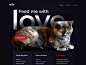 Pet food website design