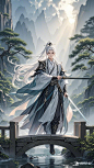 仙侠，白发，男 (7)