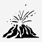 火山自然岩浆图标 标识 标志 UI图标 设计图片 免费下载 页面网页 平面电商 创意素材