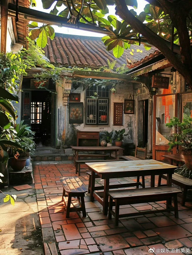 中式小院景观 农家 古风场景参考