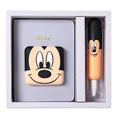 迪士尼米奇可爱卡通创意学生日记本+0.5中性笔减压套装文具礼物-淘宝网