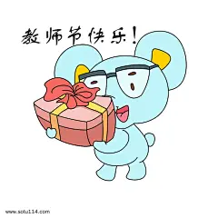 开学季动物表情教师节快乐小考拉插画图片png免抠元素卡通手绘背景装饰免扣图片设计图案
