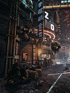 1一般2227x1086艺术品数字艺术谢尔盖zabelin赛博朋克科幻小说alpha