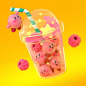 Cutegirlmayra — retrogamingblog:   Kirby Bubble Tea by Marcela...