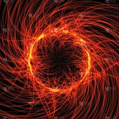 抽象的火焰漩涡