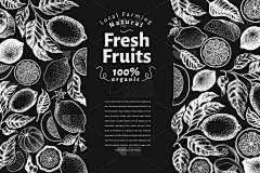 模板,柑橘属,柠檬树,菜单,清新,食品,果汁,复古,设计