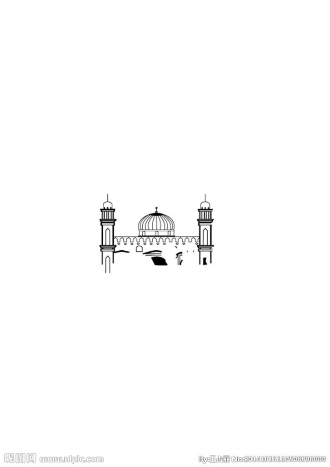 线描建筑线描新疆