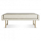 Bank Bench, Linen & Brass, BluDot: 