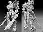 Knight, Sergey Kolesnik : my new model. Knight robot. 3d model of plastic toys