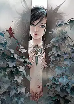 插画 ： 没有花臂的美女插画家不是好纹身师-小众生活-靠垫儿