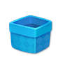 蓝色盒子底