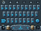 Mobile Keyboard GUI gui keyboard design icon ui