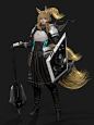 Nearl  Arknights fan art work  (realtime render), Aniraiden Wu : Nearl  Arknights fan art work 
made for a video tutorial
realtime render in Marmoset

临光   明日方舟同人作品
在Marmoset中实时渲染效果