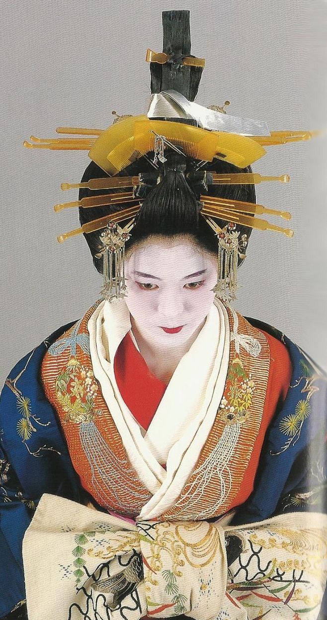 日本风物头饰艺伎大图