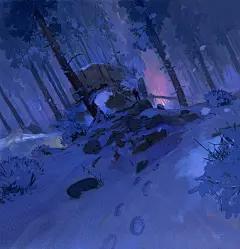 {插画系列}卡通场景02