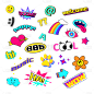 常规通用卡通描边组合贴纸
