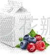水果,酸奶,森林,浆果,多样,白色,食品,维生素,包装,流动