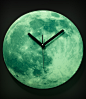 us代购   夜光 Light Up Moon Clock  月亮时钟