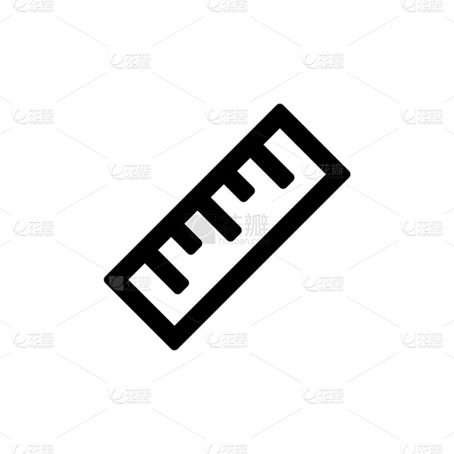 尺,图标,简单,扁平化设计,分离着色,白色,创造力,黄色,计量器,设计