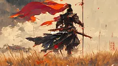 MJ｜电脑壁纸｜水墨｜浪客行1️⃣8️⃣ - 小红书