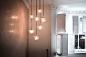 Pendants by Marc Wood Studio seen at Private Residence, London - Pleated Crystal Pendant