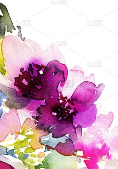 贺卡与水彩花手工制作