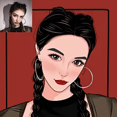 肖像焦糖风照片真人手绘漫画定制情侣头像人物卡通logo形象设计-淘宝网