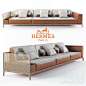 HERMES Three seater sofa