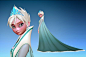 Disney Frozen -  Elsa concept (Evil Elsa) This concept preserves the pixie hairstyle used in some of the earliest designs for the character.