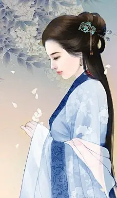 人物 美女帅哥 插画手绘 婚纱婚礼 古风