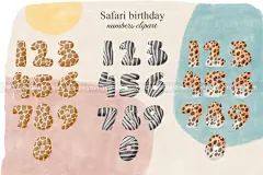 呆萌趣味野生动物生日派对儿童绘画手绘插画png免抠图片设计素材下载_颜格视觉