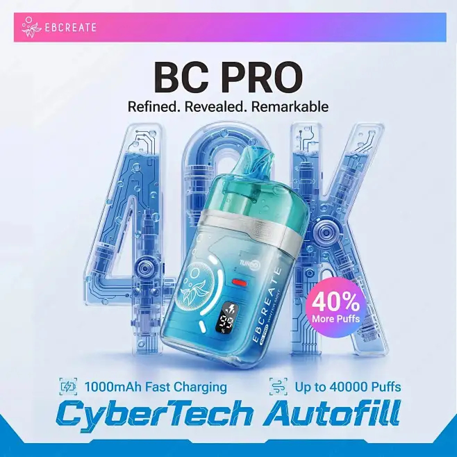 EBCREATE 一次性电子烟EBCREATE BC Pro 40K 一次性电子烟（5，40000 口）-花瓣网