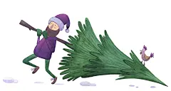 New Year Watercolor Illustrations : New Year Watercolor Illustrations