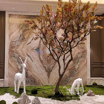 仿真枫树景点植物苔藓造景原生态景观商场转...