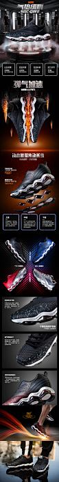 361度男鞋运动鞋透气跑步鞋宝贝描述产品详情页设计 更多设计资源尽在黄蜂网http://woofeng.cn/