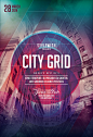City Grid Flyer Template (Buy PSD file $9)