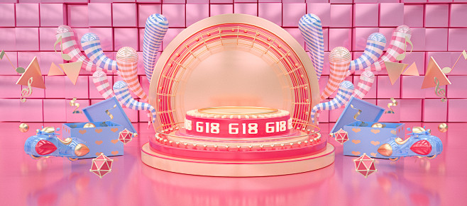 C4D展台