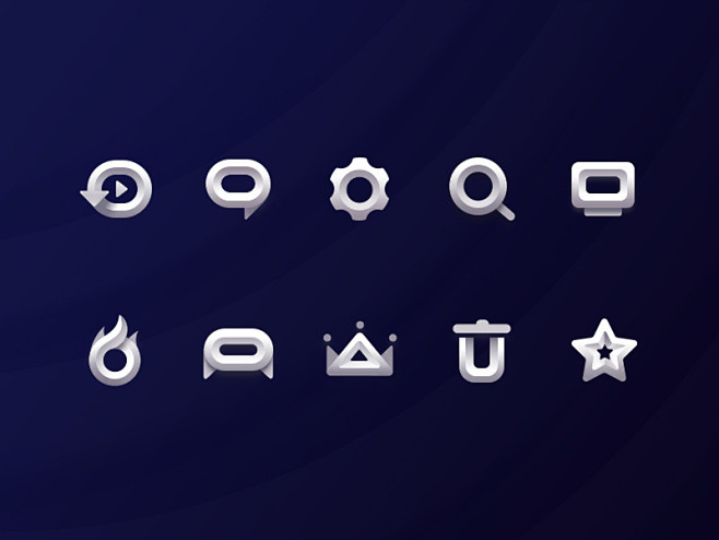 晶白icon 图标 ui