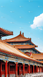 建筑系列通用实景故宫一角图片