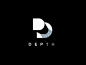 字母“D”的Logo设计，各种表现方式。 ​​​​