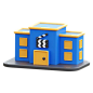 Cinema Building  3D Icon