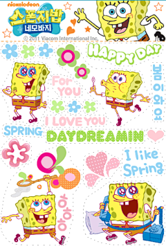 【动图】超可爱!!海绵宝宝动态贴纸素材 多图_海绵宝宝吧_百度贴吧