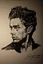 James.Dean 头像练习-狮鸢SONNY_练习_涂鸦王国