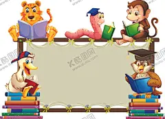 卡通动物和空白框 【酷图网】动物和空白框,卡通动物,手绘动物,空白,记事,文本,白板,展板,手,拿,表情,野生动物,动物素材,有趣