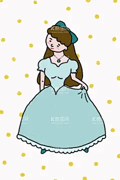 公主裙女生  - 源文件下载【酷图网】公主,裙子,女生,可爱,美丽,蓝色,幼儿园,简笔画,卡通画,童话,清新,小姑娘,舞蹈,老师,姐姐,人物,漫画,动画,欢迎,