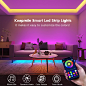 Amazon.com: Keepsmile 100ft Led Strip Lights (2 Rolls of 50ft) Bluetooth Smart App Music Sync Color Changing RGB Led Light Strip with Remote and Power Adapter,Led Lights for Bedroom Room Home Decor Party Festival : Tools & Home Improvement