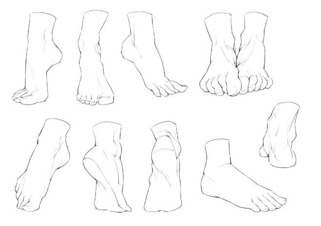 绘画练习4/100 : ✨人体脚部绘画练...