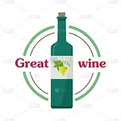 伟大的葡萄酒Botlle。检查精英年份轻葡萄酒。